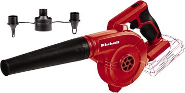 Повітродувка Einhell TE-CB 18/180 Li - Solo Power X-Change (літій-іонна, обдуваючий повітряний потік до 180 км/год. Холостий хід 15 500 хв-1, 2 рівня швидкості, м'яка рукоятка, без акумулятора та зарядних пристроїв)