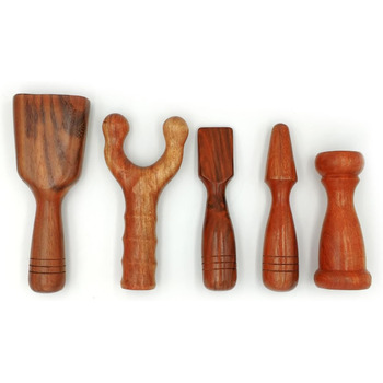 Тайський масажний набір Tok Sen Hardwood Hammer Massage Set (5 шт. ) для тайського постукування масажу