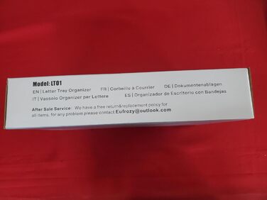 Лоток для листів Eufrozy формату A4 з можливістю штабелювання 3-рівневий лоток для документів білий для настільного офісу, лоток для зберігання паперу формату A4 з можливістю штабелювання альбому, лоток для файлів настільного органайзера для офісу, школи,