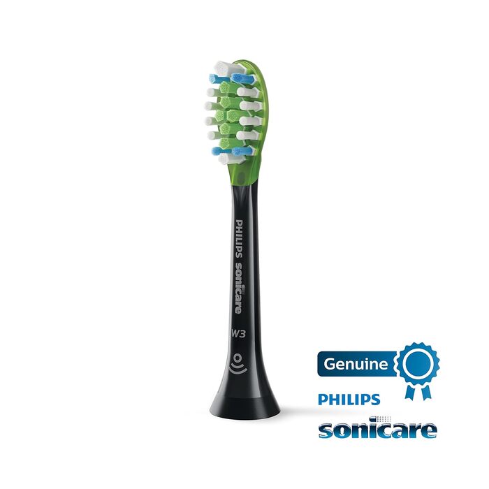 Змінні насадки для зубної щітки Philips Sonicare Original W3 Premium White 2 насадки для щітки Black HX9062/95