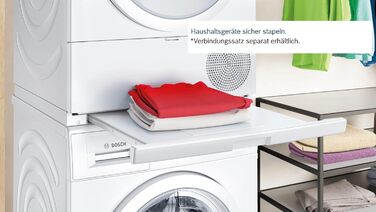 Сушарка Bosch Home Appliances WTN83203 Series  до 4, 8 кг з антивібраційною конструкцією більшою стабільністю, чутливою системою сушіння