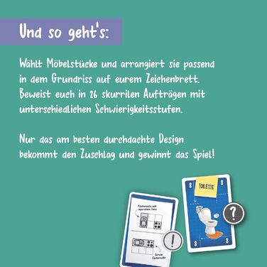 Хто здійснює мрії Гра Flip & Write про великі плани і занадто мало місця. З 26 сценаріями від крихітного будинку до розкішної вілли