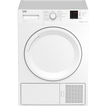 Сушильна машина з тепловим насосом Beko DS7512PA на 7 к з комбінованим механізмом фільтра, електронним вимірювання вологості 15 програм білий