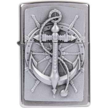 Запальничка Zippo 2004290 Nautic бензинова запальничка, латунь, вигляд нержавіючої сталі, 1 x 3,5 x 5,5 см