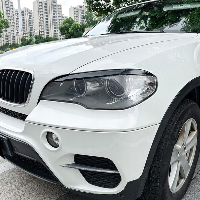 Брови SCHAAN Автомобільні фари для BMW X5 E70 2008-2013, Автомобільна фара Модифікована фара Брови Прикраса зовнішнього вигляду, B Чорний звичайний B Чорний