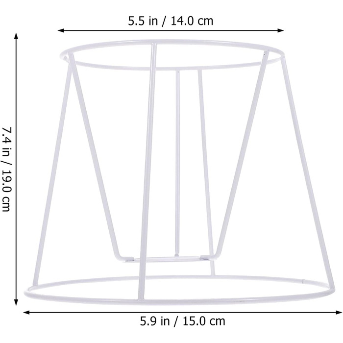 Каркас абажура Healifty Залізний художній трапецієподібний абажур Захисний чохол для настільної лампи Підвісний світильник Стельовий світильник Настінний світильник Прикраса домашнього готелю Матеріал для рукоділля