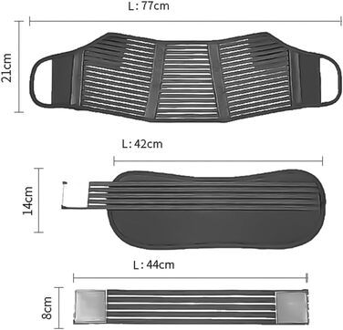 Пояс для вагітних ANCLLO, ремінь для підтримки вагітності, підтримка попереку та спини, пояс, підтримка живота, регульований захисний ремінь (чорний-L)