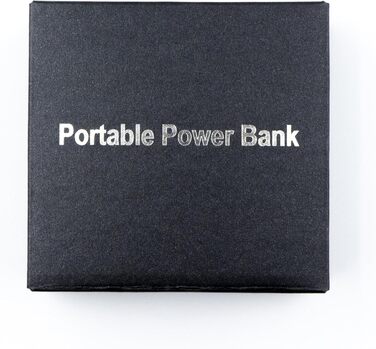 Зовнішній акумулятор Ультрамалий Power Bank Ультралегкий Важить всього 98 г Портативний зарядний пристрій Сумісний зі смартфоном Android та iPhone, навушниками Bluetooth, ipad тощо 5000Чорний, 5000mAh USB C