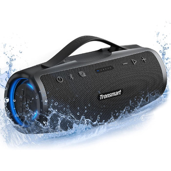 Колонка Tronsmart Mirtune S100 Bluetooth, водонепроникність IPX7, 5.3 Bluetooth, 20 годин автономної роботи Колонка для вечірок на відкритому повітрі, підходить для пляжу, надворі та інших сцен чорна