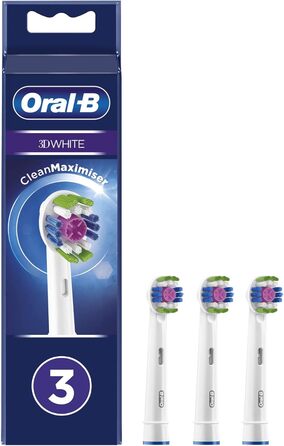 Щітки для електричних зубних щіток Oral-B 4210201325123 EB18RB-3 3D White CleanMaximizer, білі, 3 шт. и