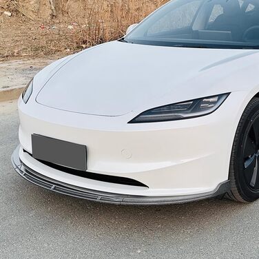 Автомобільний передній спойлер Губа для Tesla Modle 3 Highland 2024 Стійкий до подряпин Стійкий до зіткнень Губа переднього бампера, B/Gloss Чорний звичайний B/Глянець Чорний