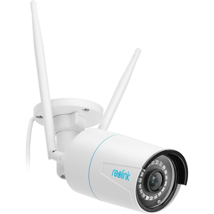 Мегапіксельна WiFi-камера Reolink Outdoor, 2,4 ГГц/5 ГГц Wi-Fi CCTV IP-камера зовнішня з виявленням людей/автомобілів/тварин, водонепроникність IP67, нічне бачення, детектор руху, слот для SD-карти, уповільнена зйомка, зовнішня камера RLC-510WA, 5-