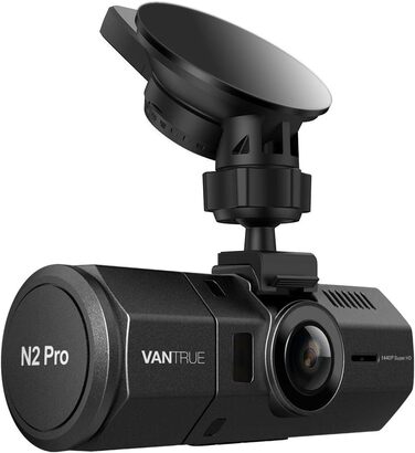 Відеореєстратор VANTRUE N2 Pro Подвійний моніторинг паркування 1080P спереду ззаду, інфрачервона автомобільна камера нічного бачення FHD, РК-дисплей, 2560 шт. 1440P спереду, максимальна автомобільна камера з датчиком Sony 256 ГБ, 1,5-дюймовий відеореєстра