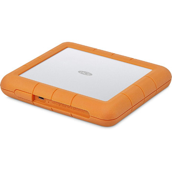 Зовнішній жорсткий диск LaCie Rugged Raid Shuttle 8 ТБ, портативний жорсткий диск - USB-C USB 3.0, стійкий до ударів пилу та вологи, для настільних комп'ютерів Mac/PC, ноутбуків, 1 місяць Adobe CC (STHT8000800) RAID Shuttle 8 ТБ