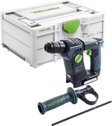 Акумуляторний перфоратор Festool BHC 18-Basic (з додатковою ручкою, обмежувачем глибини), в кейсі