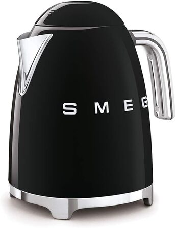 Електричний чайник Smeg KLF03BLEU, нержавіюча сталь, 1,7 літра, чорний