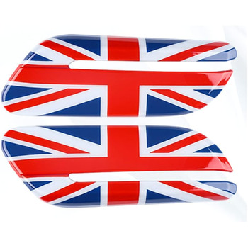 Бічна лампа Scuttle Light Pattern Fender Cap Чохол Сумісний з Mini Cooper F55 Hardtop F56 Hatchback F57 Covertible (Union Jack UK R, 2022)