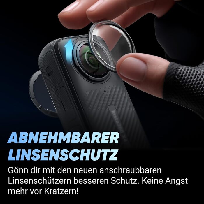 Набір керма мотоцикла Insta360 X4 - водонепроникна 360-градусна екшн-камера 8K, ширококутне відео 4K, невидима палиця для селфі, знімні захисні лінзи, редагування AI, стабілізація, без картки microSD