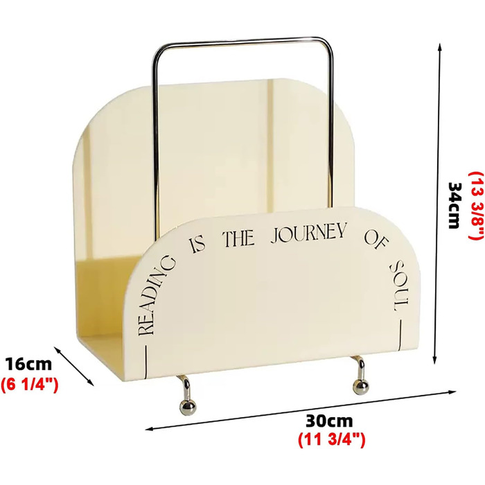 Акрилова настільна підставка для журналів, тримач для брошур для стендів, тримач для журналів для книг, підставка для брошур для лікарень (колір молочний) Milky