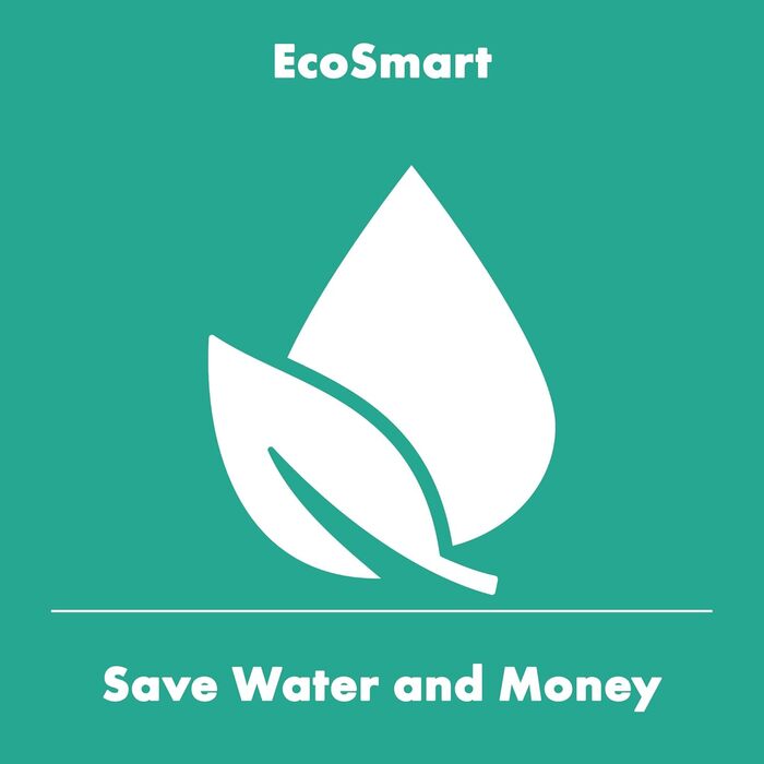 Водозберігаючий верхній душ (EcoSmart), душова лійка (240 мм), дощовий душ з 1 видом розпилення для настінного або стельового монтажу, душова лійка з функцією захисту від накипу, матовий чорний, 26724670 матовий чорний круглий 1 водозберігаючий вид розпил