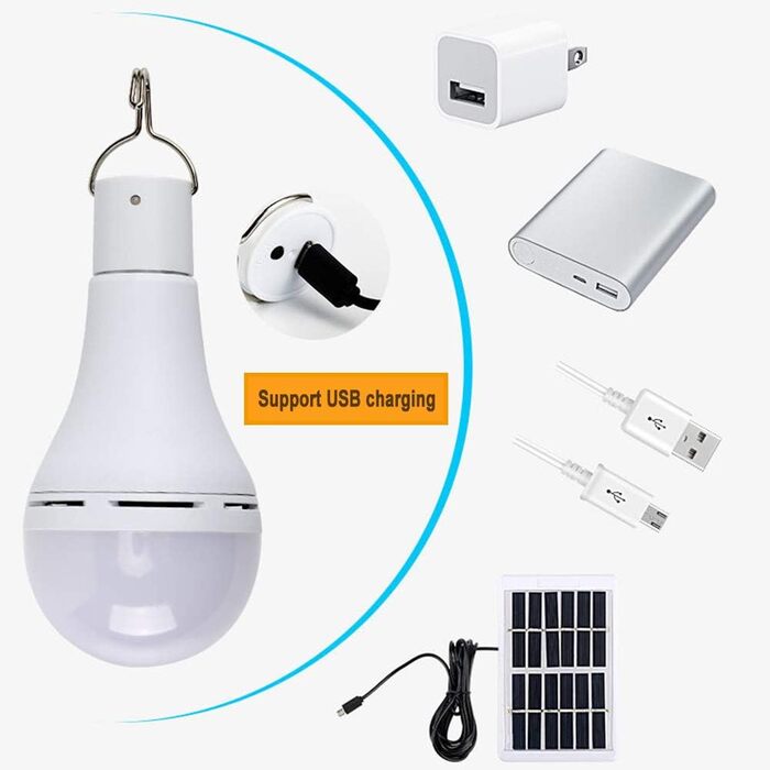 Світлодіодні сонячні ліхтарі Portable Lantern Spotlight Solar Light with Solar Panel Lighting for Camping, Hiking, Fishing, Garden House