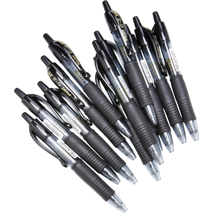 Гель-чорнило Pilot G2 Pixie Roller Pen 0,7мм чорне 12 шт.