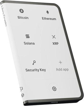 Крипто-гаманець нового покоління з вигнутим сенсорним екраном E Ink Secure - Bluetooth - NFC