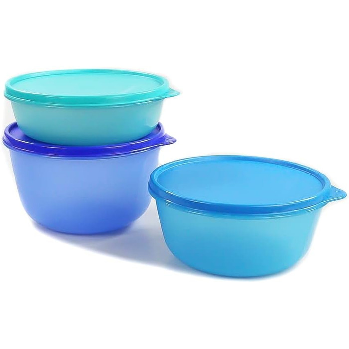 Холодильник TUPPERWARE Clarissa 2л темно-синій, 1,5л синій, 1л бірюзовий Panorama