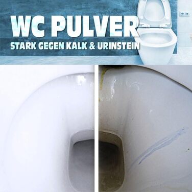 Порошок Pastaclean WC (3 кг) з керамічним відбілювачем і сосновою олією I WC Cleaner Foam I EXTRA STRONG проти вапняного нальоту та накипу сечі I Очищає прямо під краєм унітазу