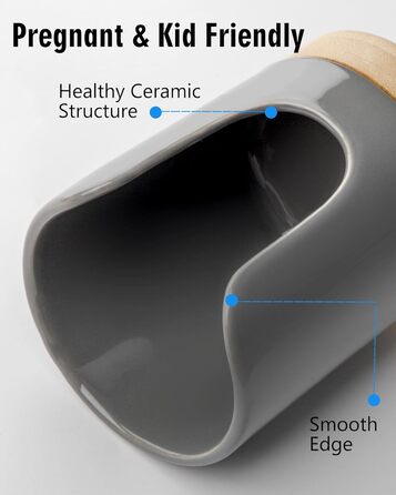 Дозатор для стаканчиків Viosuniu керамічний для ванної кімнати - вміщує 85 мл ополіскувача для порожнини рота одноразовий паперовий тримач для ополіскування стаканчиків на стільниці у ванній кімнаті (1 упаковка, сірий) Набір/1 Сірий