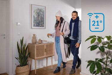 Кімнатний термостат Bosch Smart Home II для дротових систем опалення, 230 В, сумісний з Google Assistant і Alexa