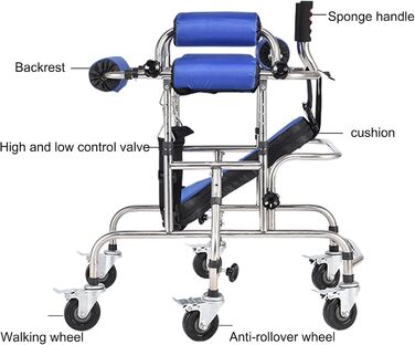 Допоміжний засіб для ходьби для тренування при паралічі у дітей Допоміжний засіб для ходьби для медичних засобів Реабілітаційний тренажер при церебральній геміплегії Допоміжний засіб для ходьби стоячи