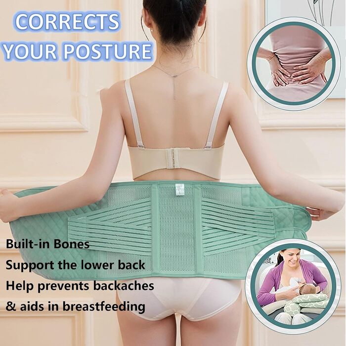 Післяпологовий пояс для відновлення після пологів, 2 in 1 Postpartum Belt for Women Belly/Waist/Pelvis Belt