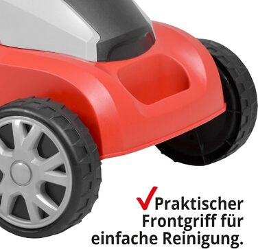 НОВИНКА) Електрична газонокосарка HECHT Газонокосарка з електродвигуном потужністю 1400 Вт і шириною зрізу 34 см для красивих доглянутих газонів у саду до 600 м2 електрична газонокосарка червоного кольору