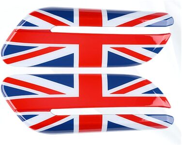 Бічна лампа Scuttle Light Pattern Fender Cap Чохол Сумісний з Mini Cooper F55 Hardtop F56 Hatchback F57 Covertible (Union Jack UK R, 2022)