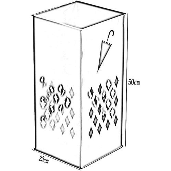 Підставка для парасольок PGKTKCWH, сучасна кована підставка для парасольок для фойє в будинку, підлогова стелаж для творчих речей / білий