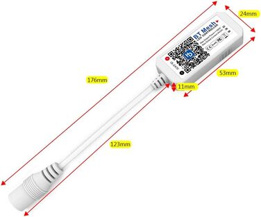 Світлодіодна стрічка Arote Light Wifi RGB 10M WiFi IP65 Водонепроникна світлодіодна стрічка для смартфона APP Сумісний з Alexa, Google Home, світлодіодною стрічкою RGB, ІЧ-контролером Пульт дистанційного керування 12 В 5 А адаптер живлення (контролер RGB 