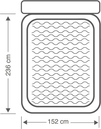 Серія Intex Adult Queen Dura-Beam з вбудованим електричним насосом Узголів'я надувного матраца, сірий, один розмір одномісний