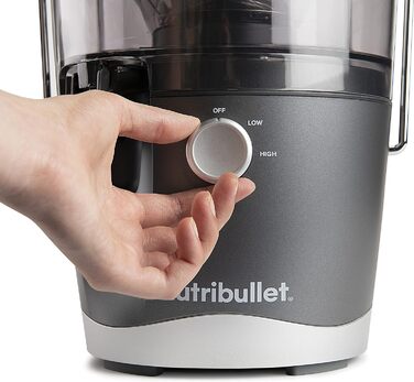 Соковижималка nutribullet, холодна соковижималка, екстрактор для фруктів і овочів, соковижималка для фруктів, щоденне використання, легко чиститься, контейнер для м'якоті 1,5 л, NBJ100G, чорне видання 2022 року