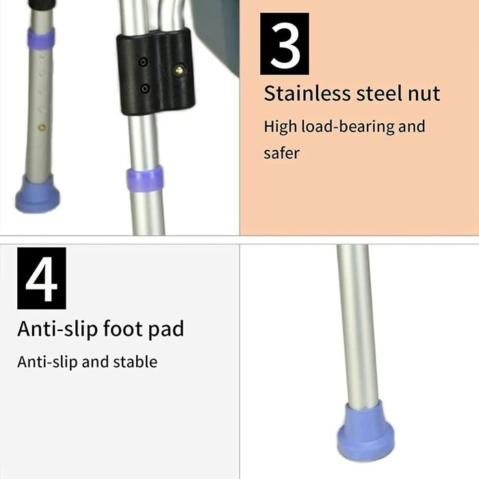Крісло для душу UHJKLA для людей похилого віку, регульоване по висоті крісло для унітазу, нековзне крісло для душу, крісло для душу поруч з ліжком з підлокітником, спинка і туалет, туалетний стілець