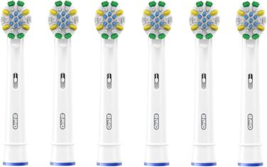 Щітки глибокого чищення Oral-B Pro для електричної зубної щітки, 6 шт. , глибоке чищення зубів з інноваційними Х-подібними щетинками, оригінальна насадка для зубної щітки Oral-B, Зроблено в Німеччині 6 шт. (1 упаковка) Щітки (6 шт. )