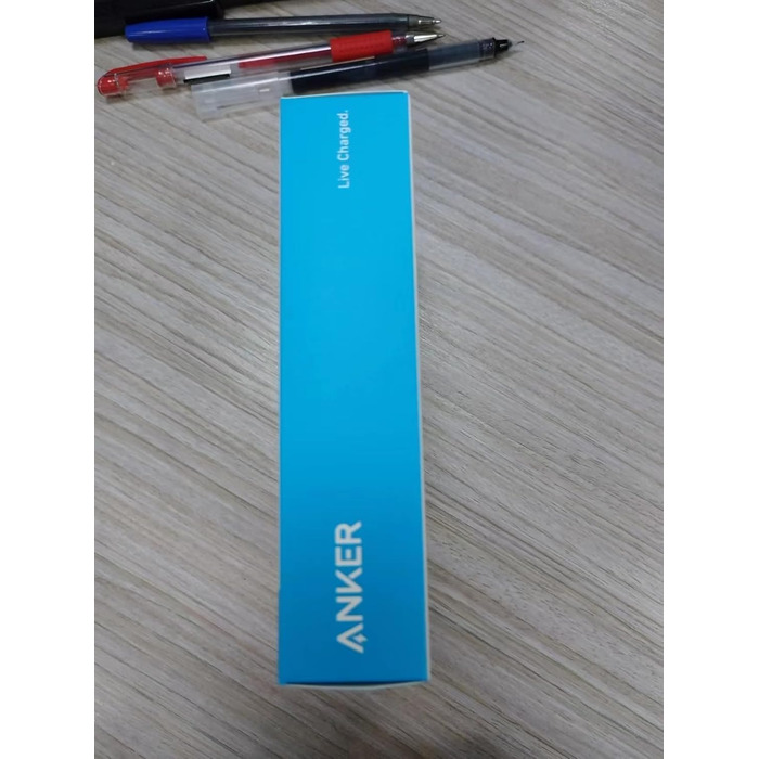 Powerbank Anker 10 000 мАг з вбудованим кабелем USB-C, максимальна потужність PD 30 Вт, USB-C, USB-A, чорний