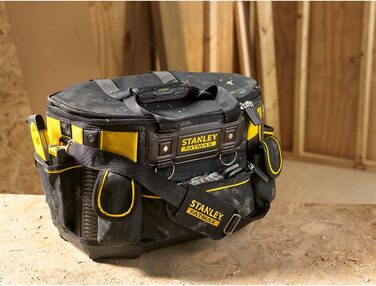 Сумка для інструментів Stanley FatMax (50x33x31см, з круглим отвором, стабільна конструкція, легкодоступні відділення, ергономічна ручка) FMST1-70749 Одномісна