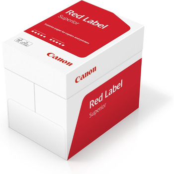 Діловий папір Canon Red Label Superior (5 x 500 аркушів, сертифікований FSC, формат A4 80 г/м, усі принтери яскраво-білого кольору CIE 168)