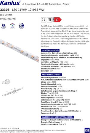 Метрова світлодіодна стрічка SMD 10 Вт/м 6500K холодна біла IP54 волога кімната Підходить розширюється та скорочується кожні 5 см Енергозберігаючий світлодіод Енергозберігаючий світлодіод, 2