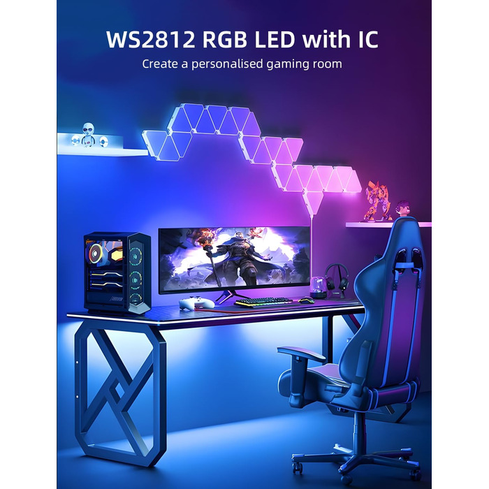 М WS2812B індивідуально адресована друкована плата RGB зі світлодіодною стрічкою IC для прикраси приміщень, Різдво, IP30 (чорний, 1 м 144 світлодіоди Ip30), 5