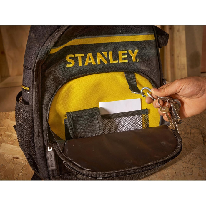 Рюкзак для інструментів Stanley (35 x 44 x 16 см, міцний нейлон 600 x 600 ден, переносна внутрішня перегородка, ергономічна спинка, передня кишеня для аксесуарів, додаткове відділення для електроінструментів) STST1-72335