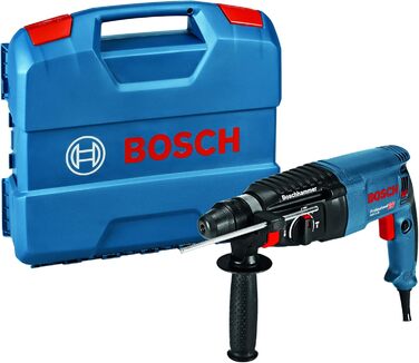 Перфоратор Bosch Professional GBH 2-26 (потужність 830 Вт, тримач SDS-Plus, вкл. обмежувач глибини, додаткова рукоятка, машинна ганчірка, кейс) без швидкозатискного патрона