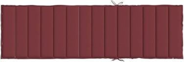 Подушка для шезлонга CIADAZ Melange Wine Red 200x60x4 см Тканина, Подушка для шезлонга, Подушка для шезлонга, Подушка для шезлонга, Подушка для лавки, Подушка для стільця для високих стільців, Подушки для шезлонгів - 4002518