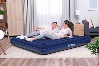 Надувне ліжко Bestway Blue Horizon Double XL/Lo 203 x 183 x 22 см, синє односпальне